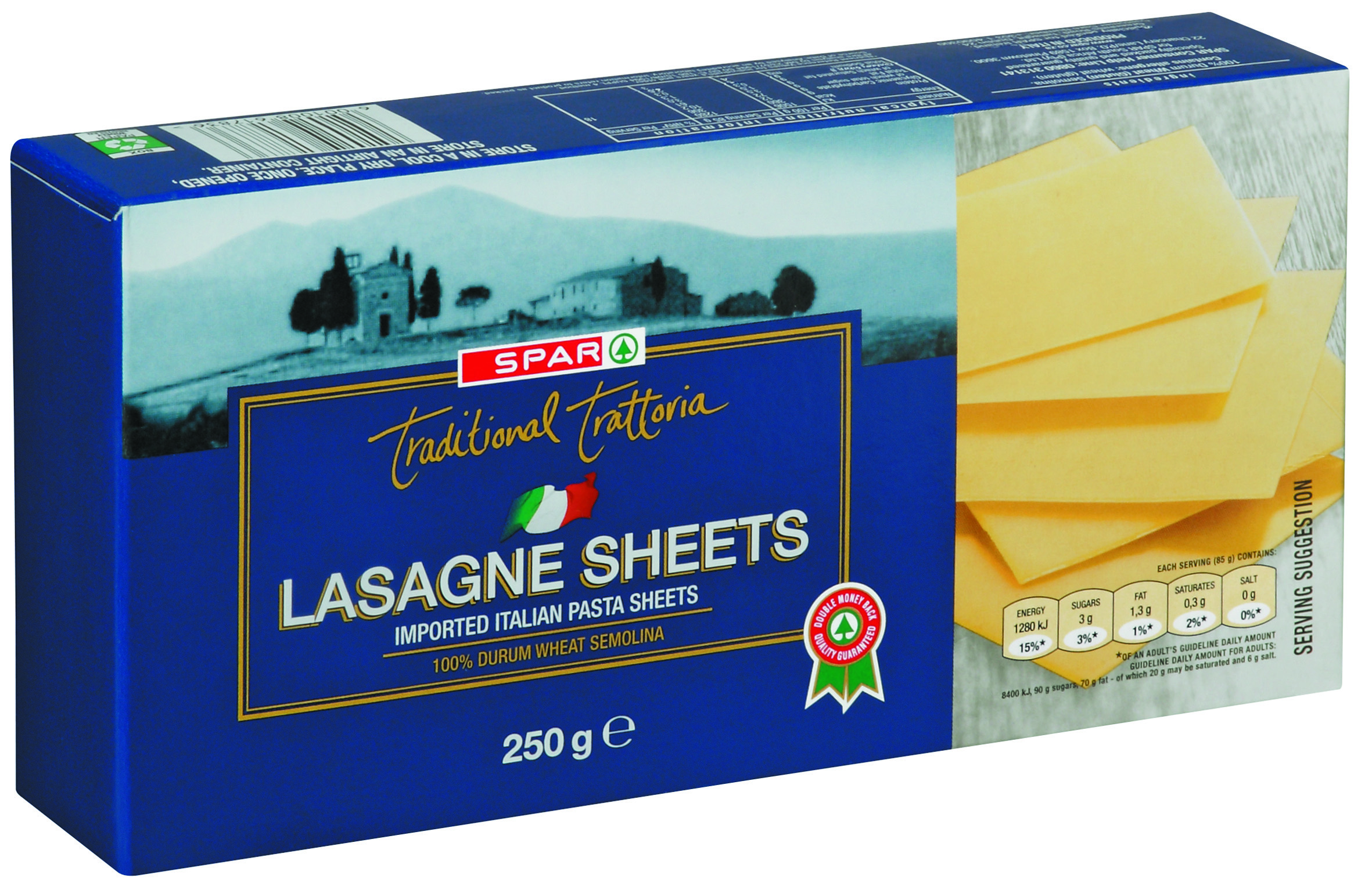 traditional trattoria lasagne sheets