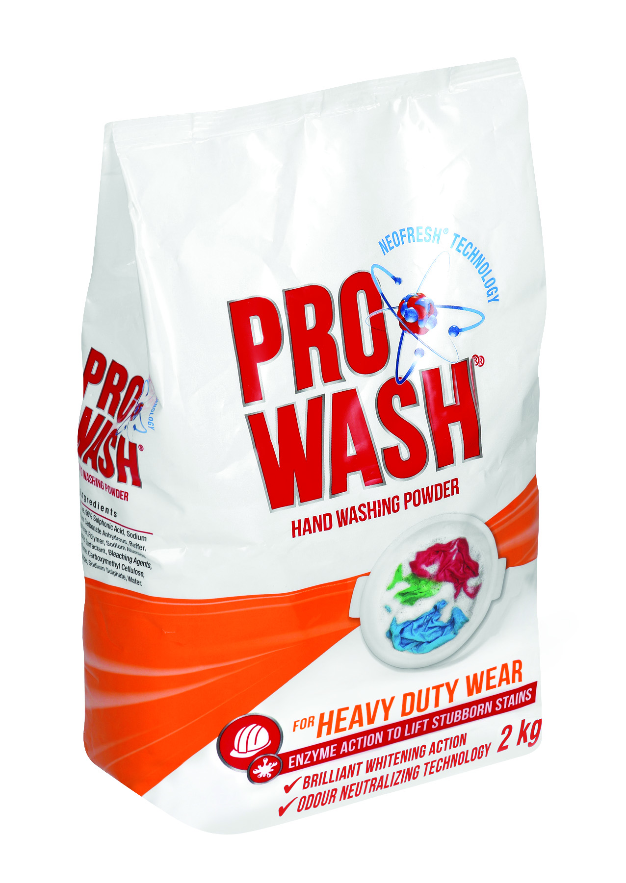 pro wash heavy duty hand wash powder