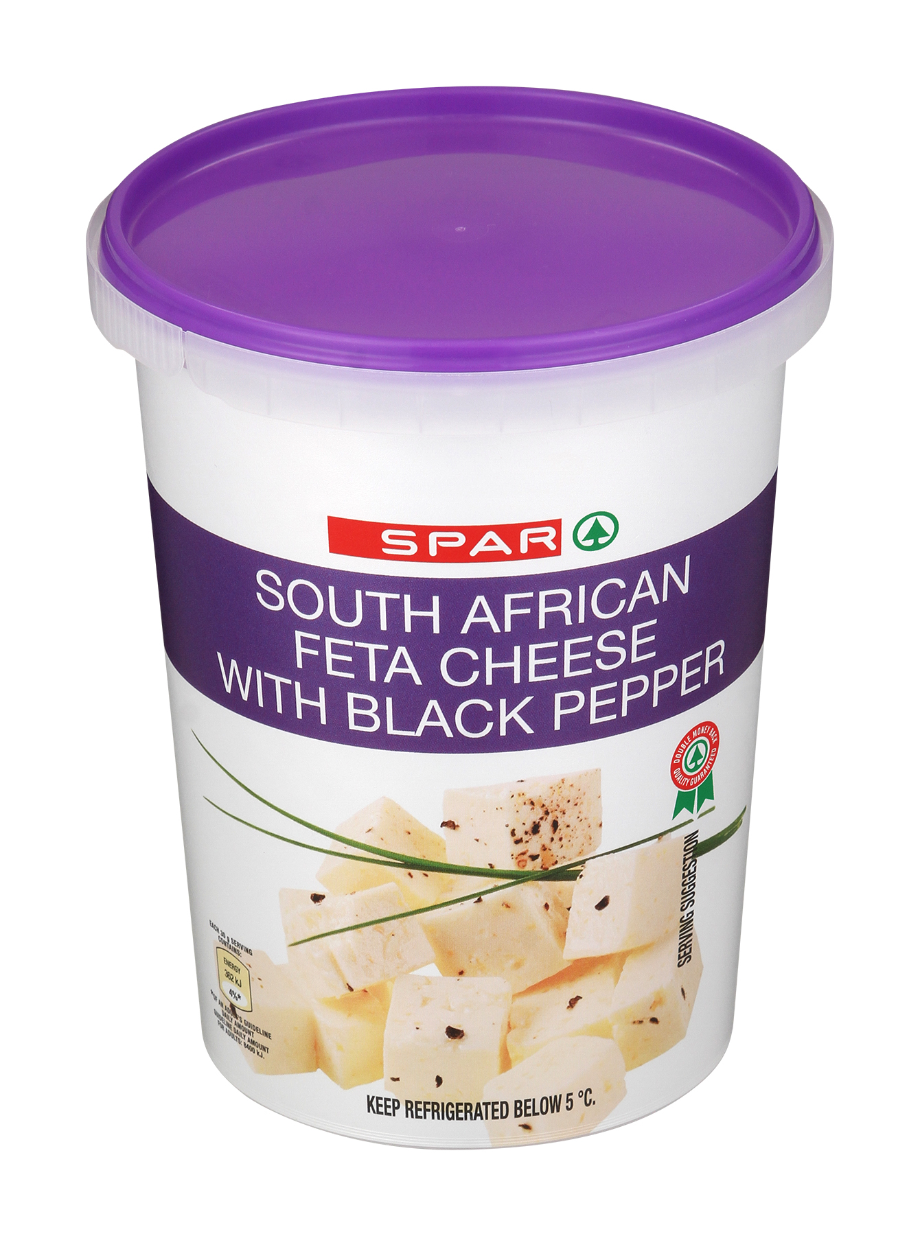 feta cheese - black pepper              