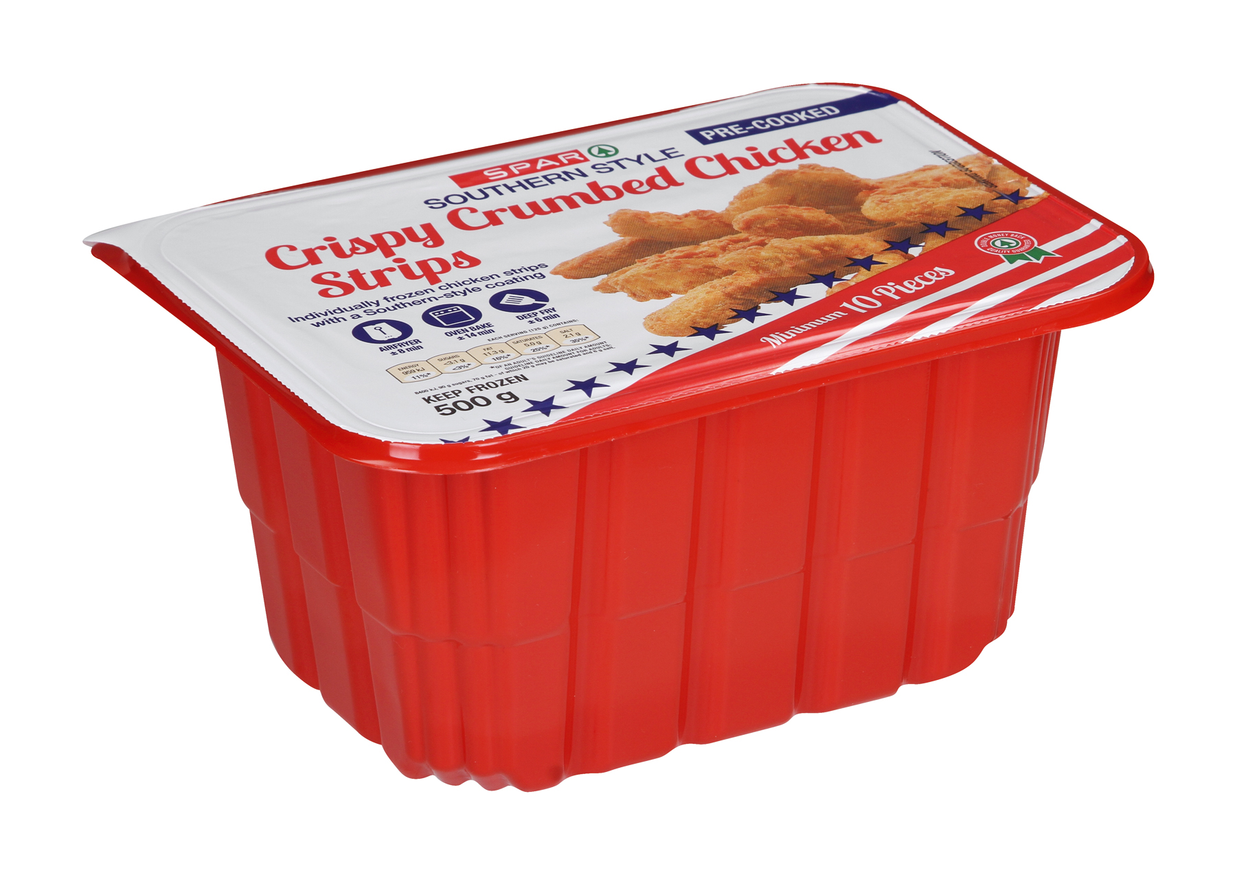 crumbed chicken strips