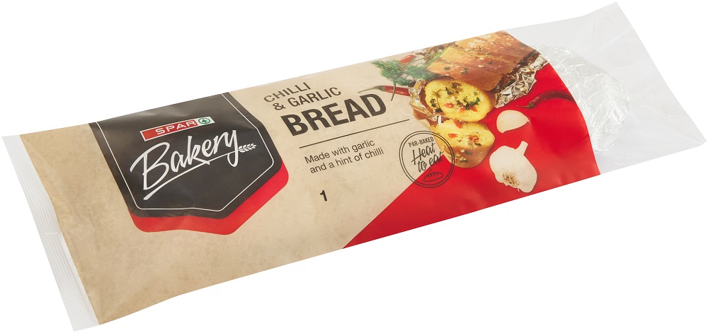 spar bakery garlic & chilli bread