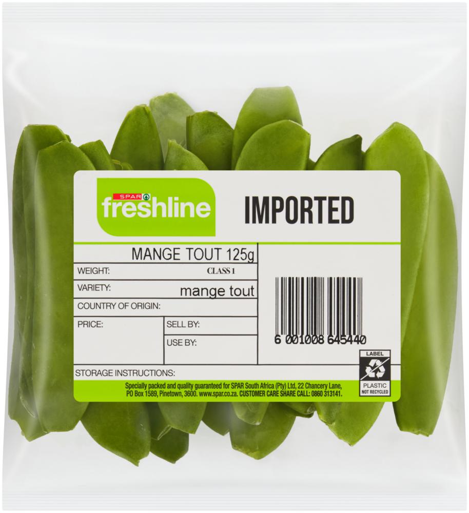 freshline mangetout peas