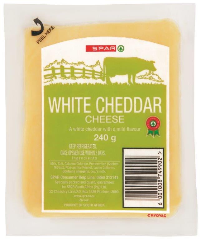 vacuum packed white cheddar cheese