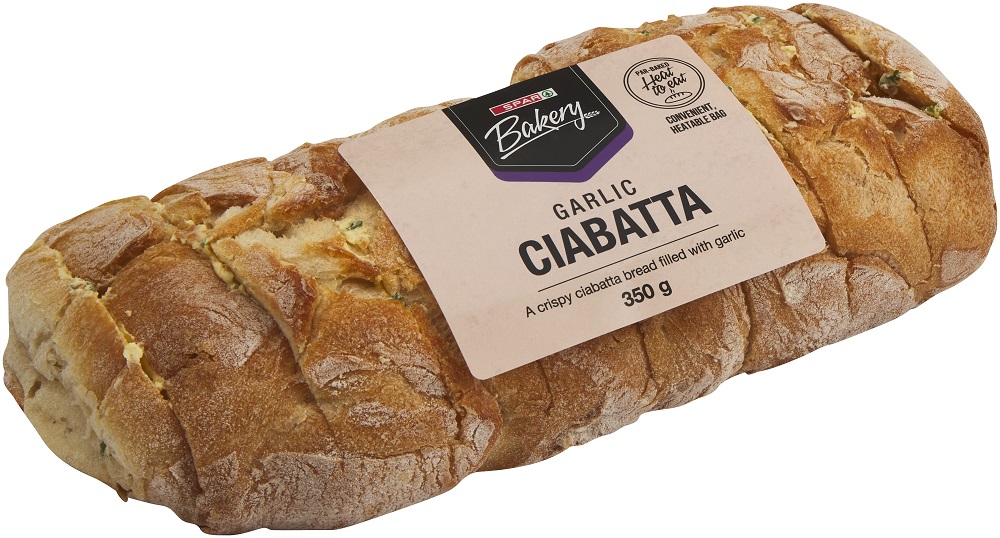 spar bakery garlic ciabatta