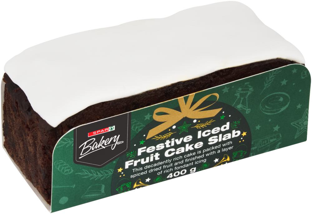 spar bakery iced christmas fruit cake