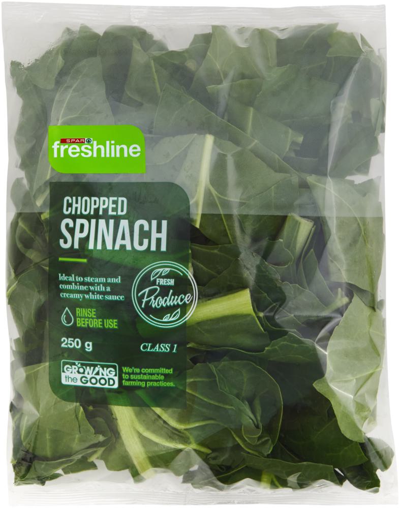 freshline chopped spinach