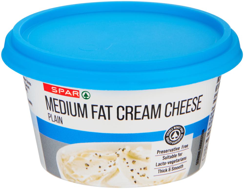 cream cheese medium fat plain