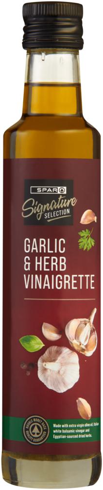 signature selection garlic and herb vinaigrette