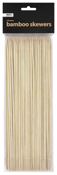 bamboo skewers on clipstrip 
