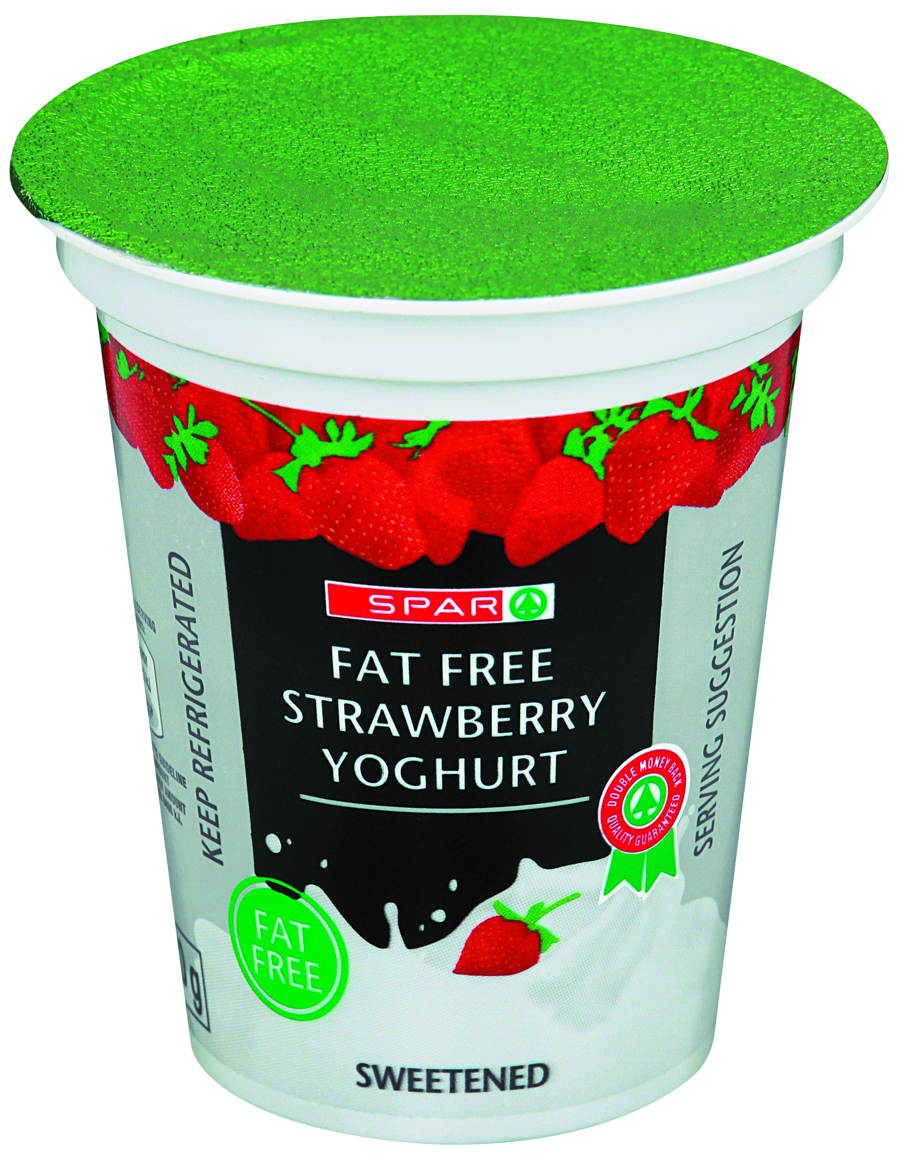 fat free strawberry yoghurt 