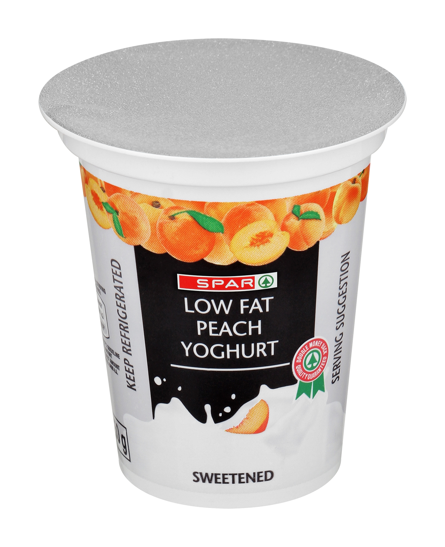 low fat peach yoghurt  