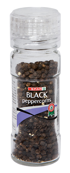 whole black pepper