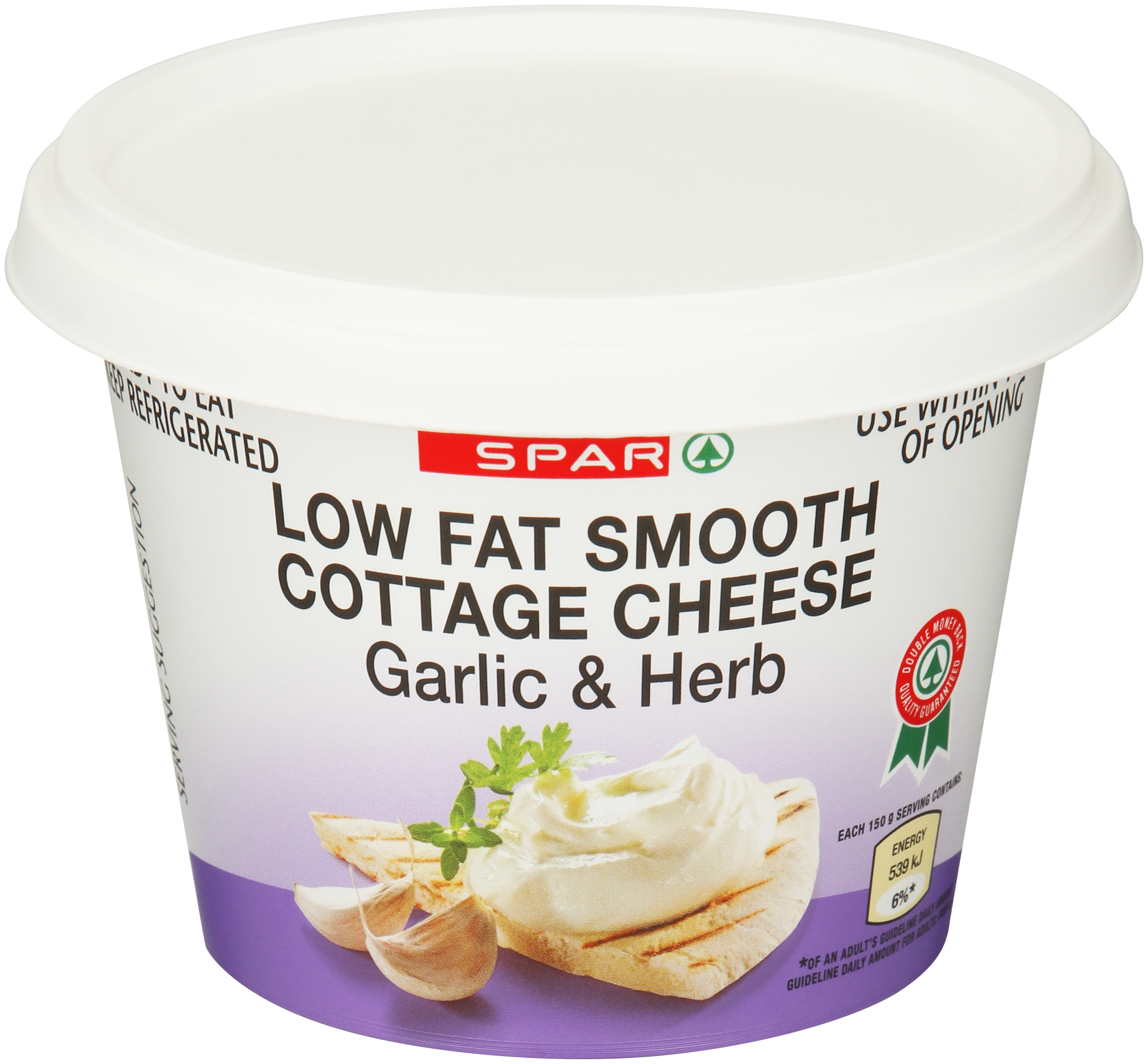 cottage cheese low fat chunky garlic and herb 