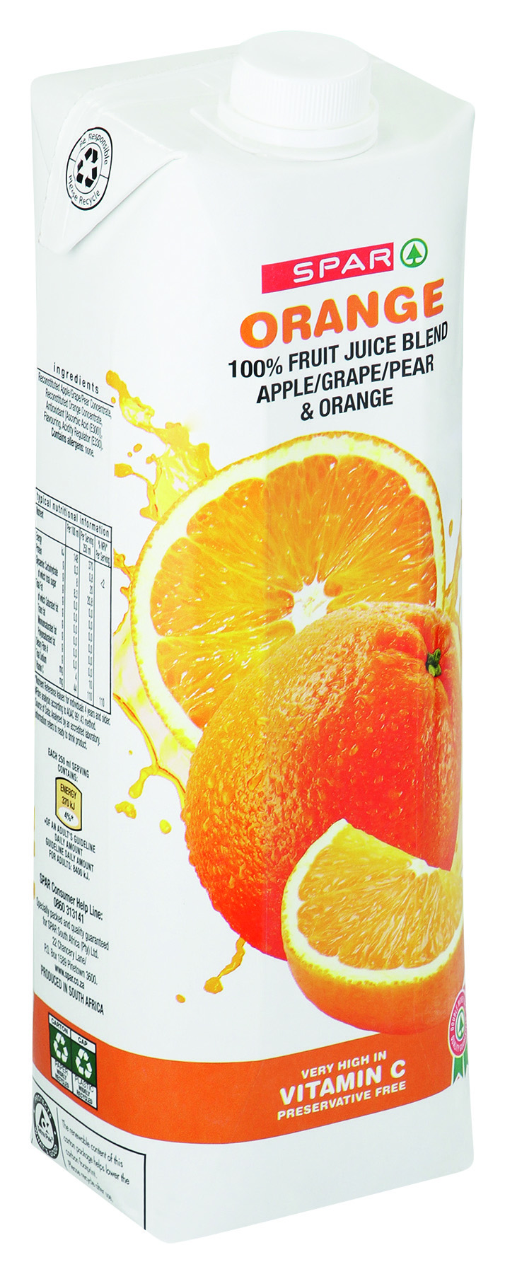 100% fruit juice blend - orange