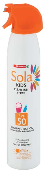 sola spf 50 kids continuous spray
