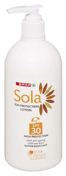 sola spf 30 pump lotion