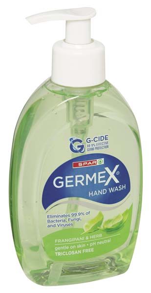 germex hand wash frangipani & herb 