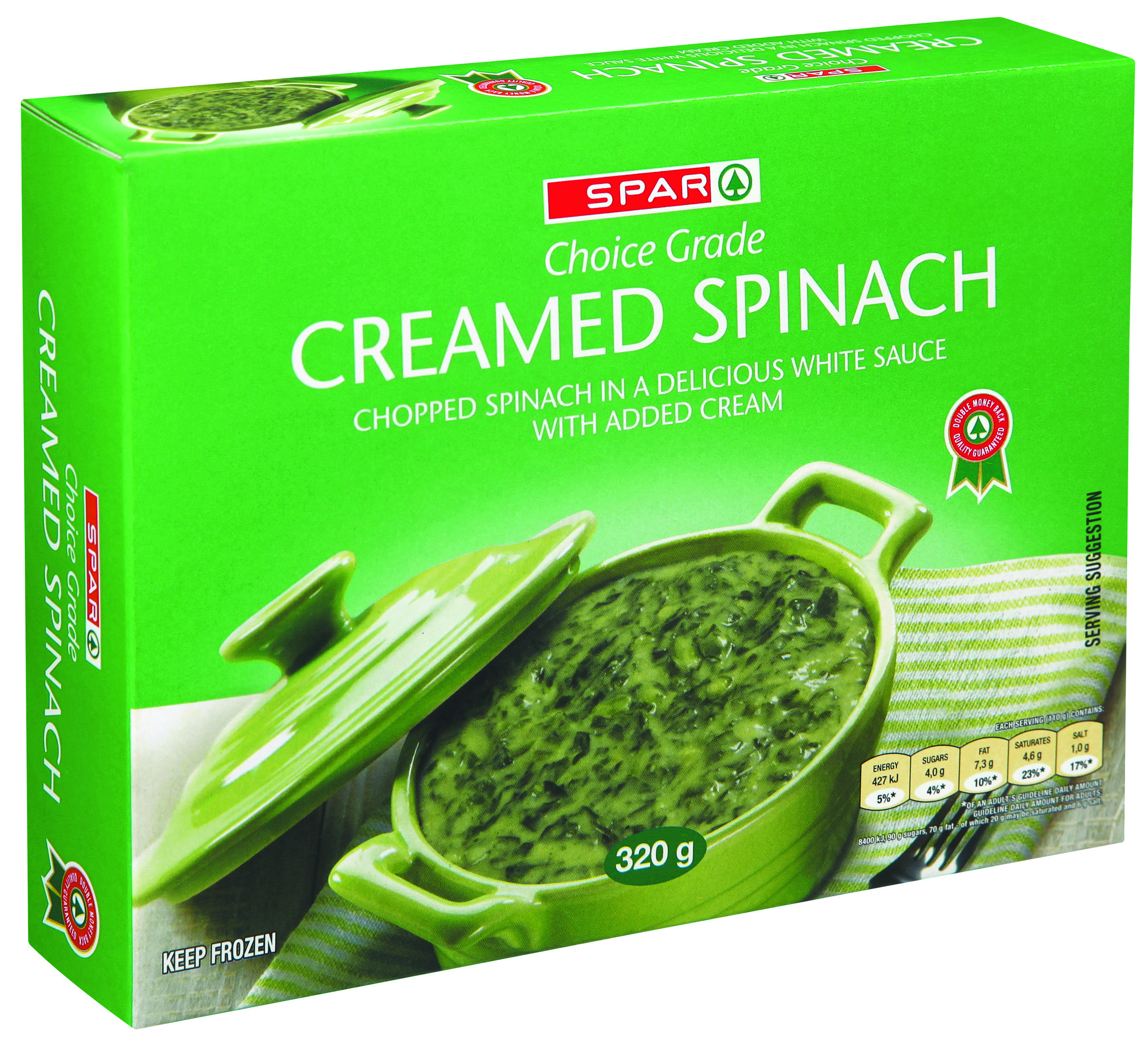 frozen creamed spinach