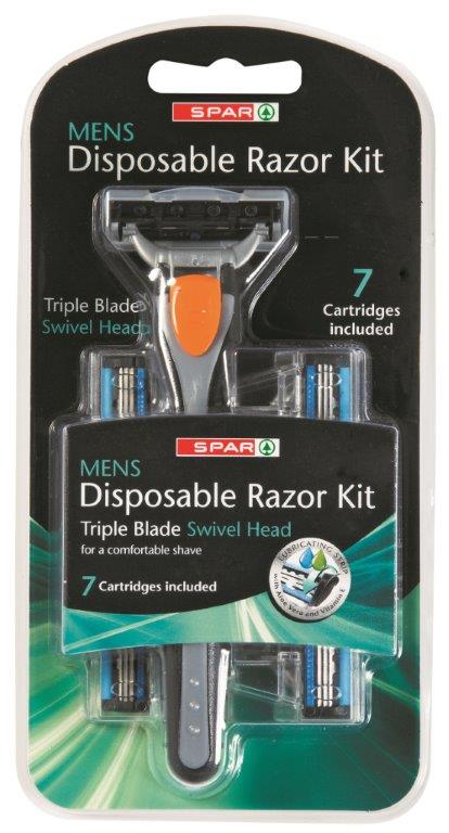 razors disposable kit triple blade swivel head