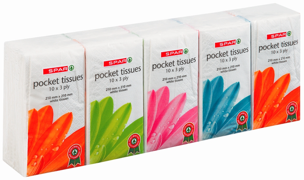 pocket tissues floral