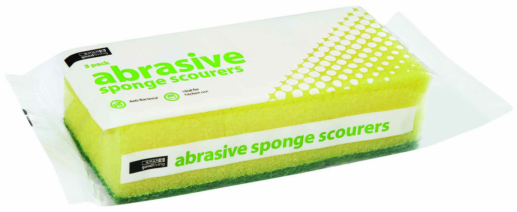 sponge scourers abrasive - 3 pack