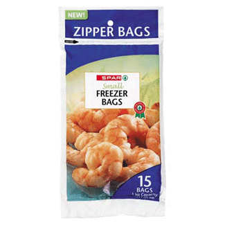zipper bags - freezer (small)