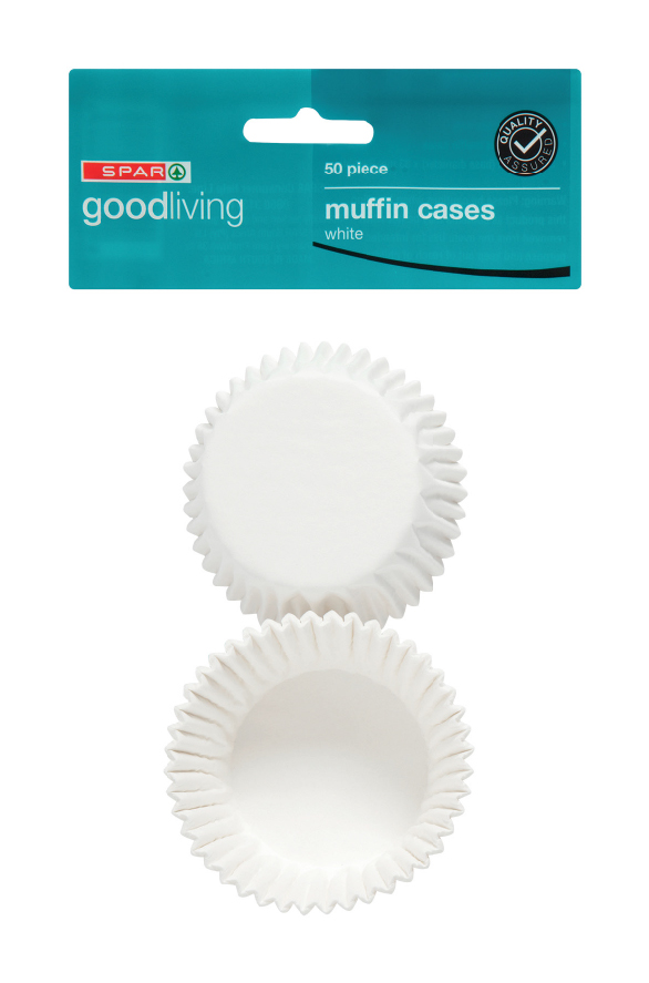 american muffin cases - white
