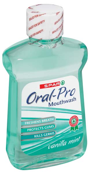 oral pro mouthwash vanilla mint