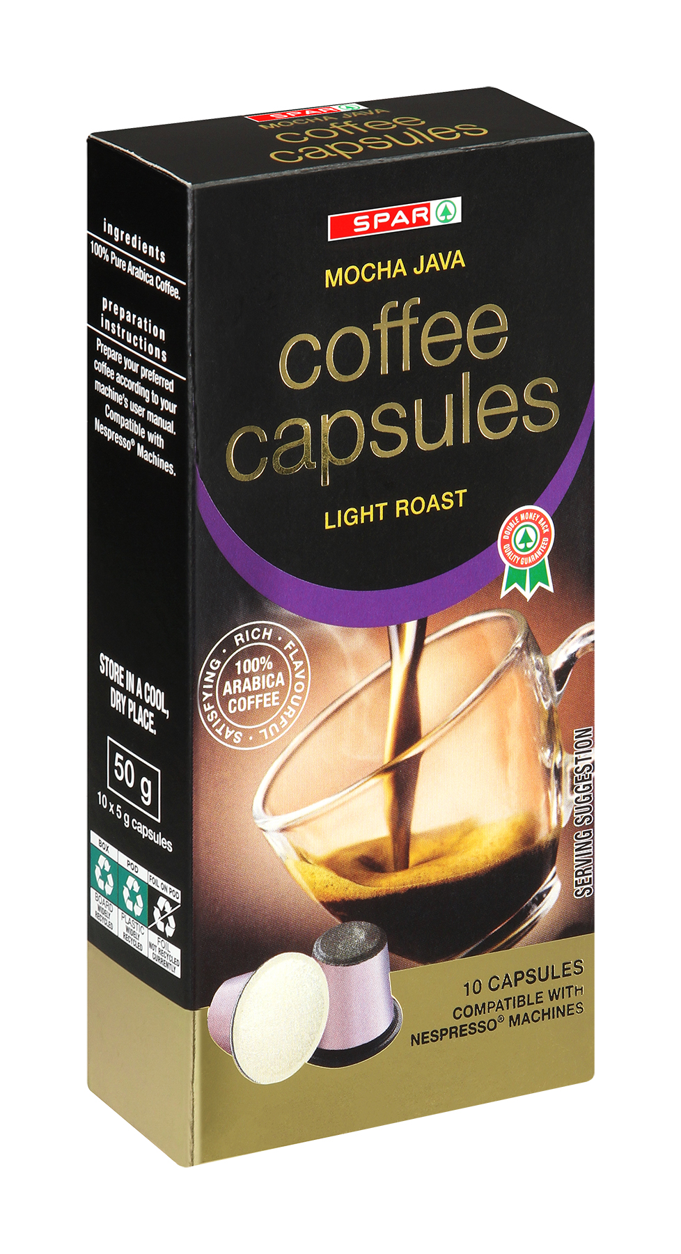 coffee capsules - mocha java