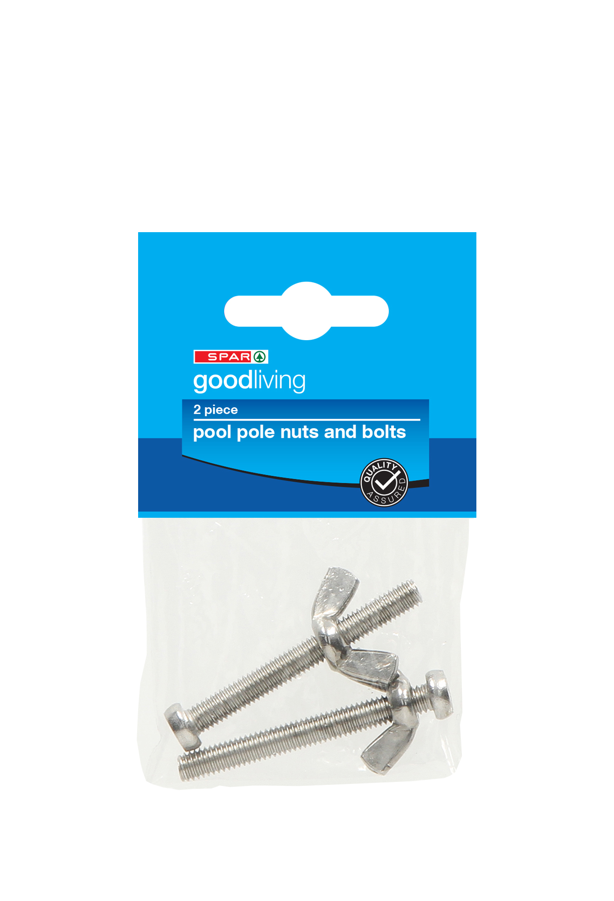 pool pole nuts and bolts - 2 piece