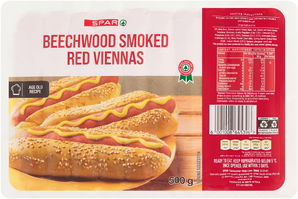beechwood smoked red viennas                