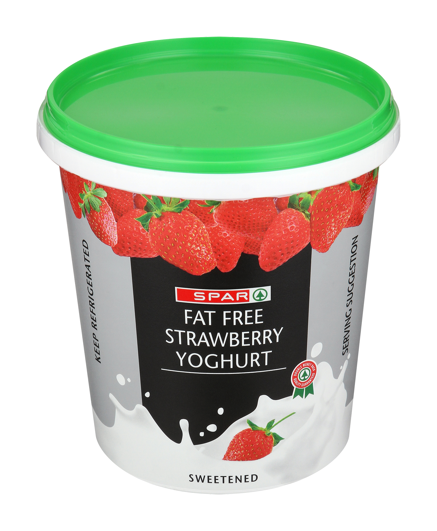 fat free strawberry yoghurt  