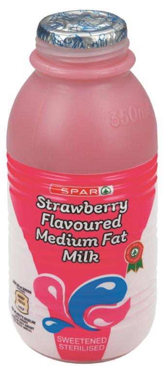 flavoured medium fat milk strawberry
