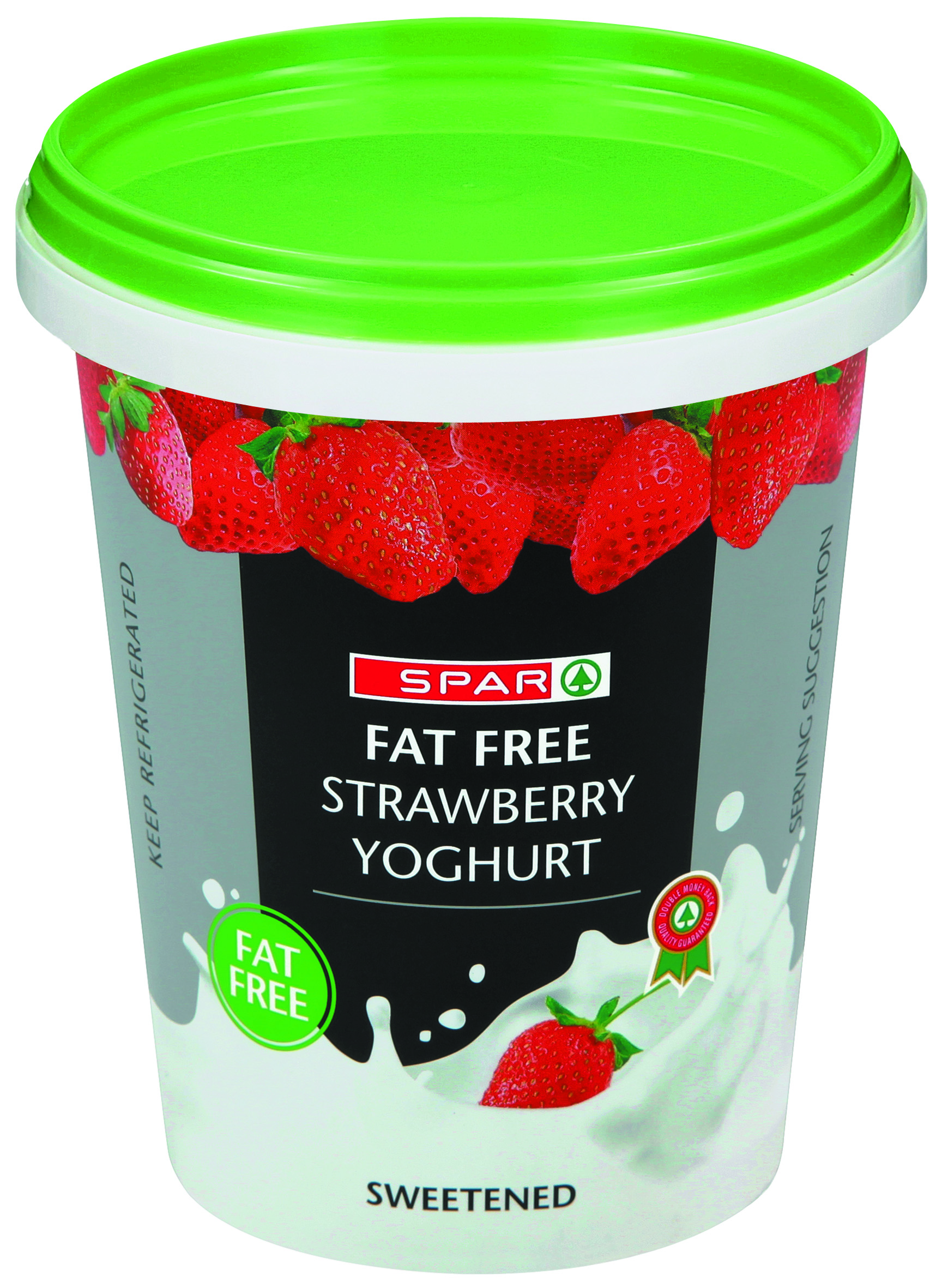 fat free strawberry yoghurt  