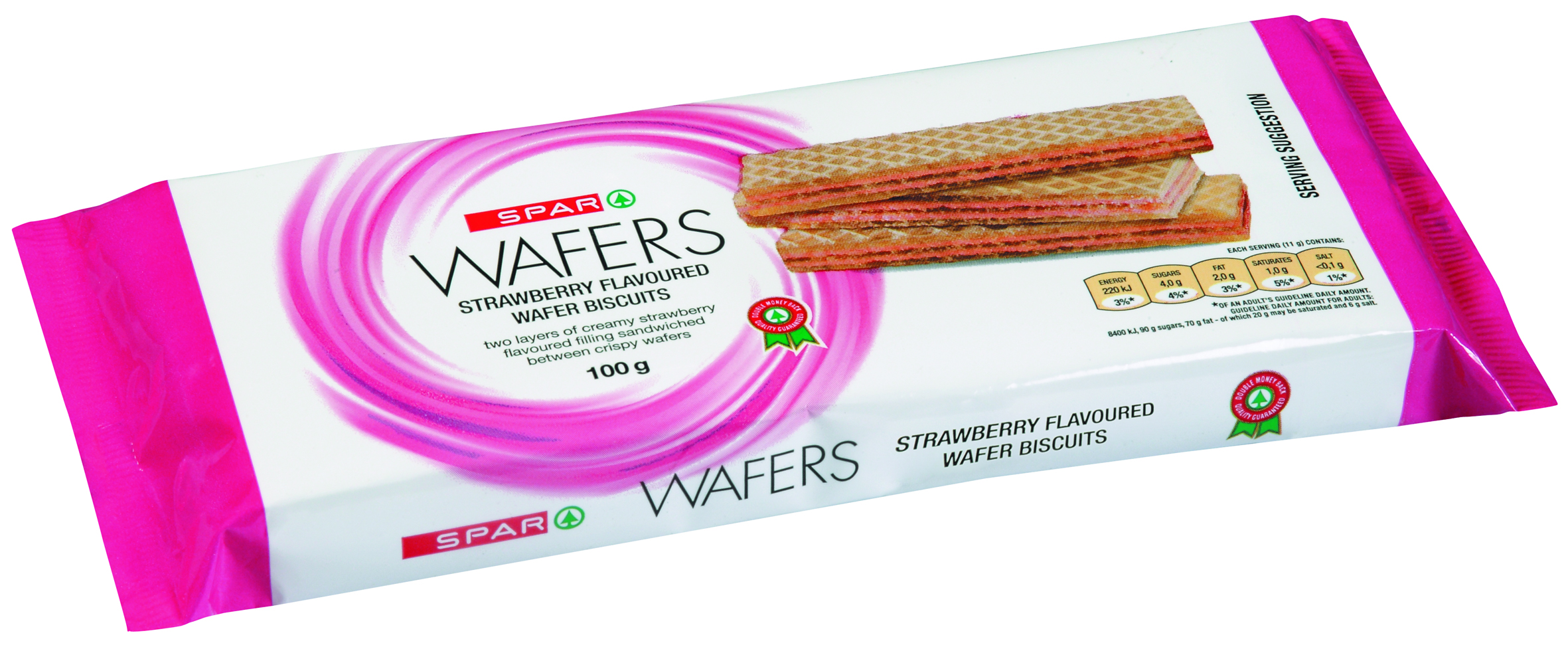 wafer biscuits - strawberry flavoured