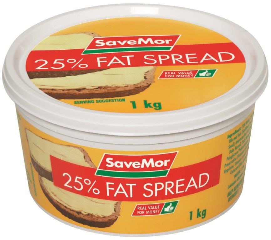 25% fat spread