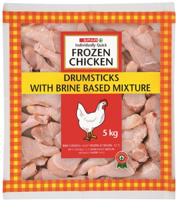 individually quick frozen chicken drumsticks with brine based mixture