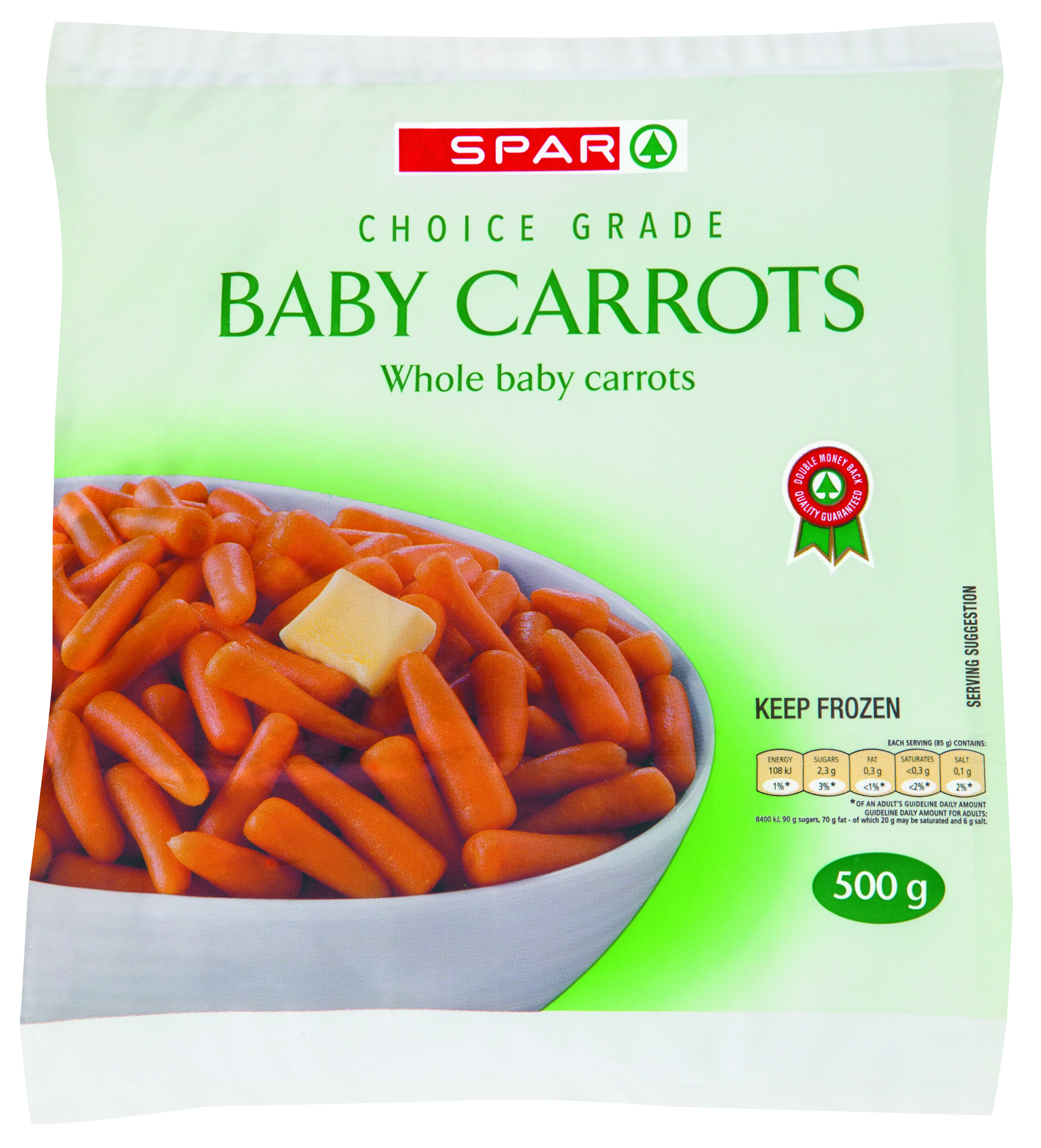 frozen baby carrots