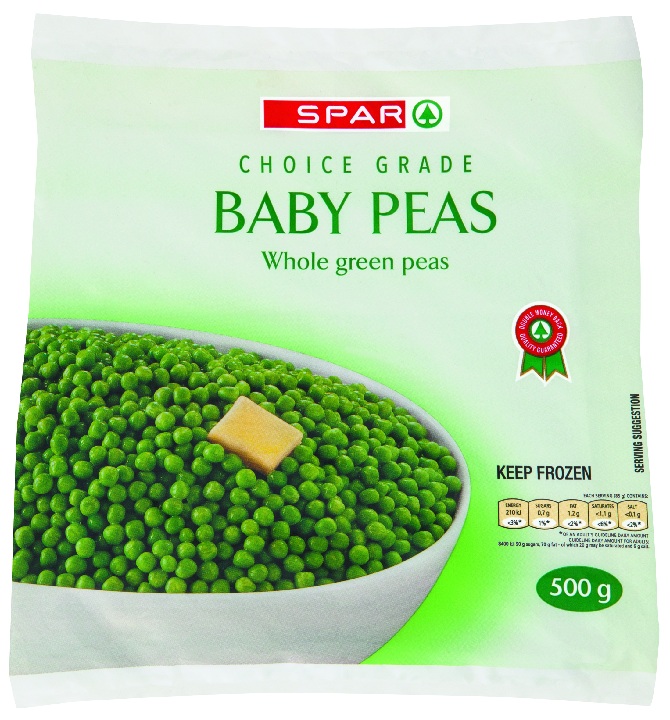 frozen baby peas