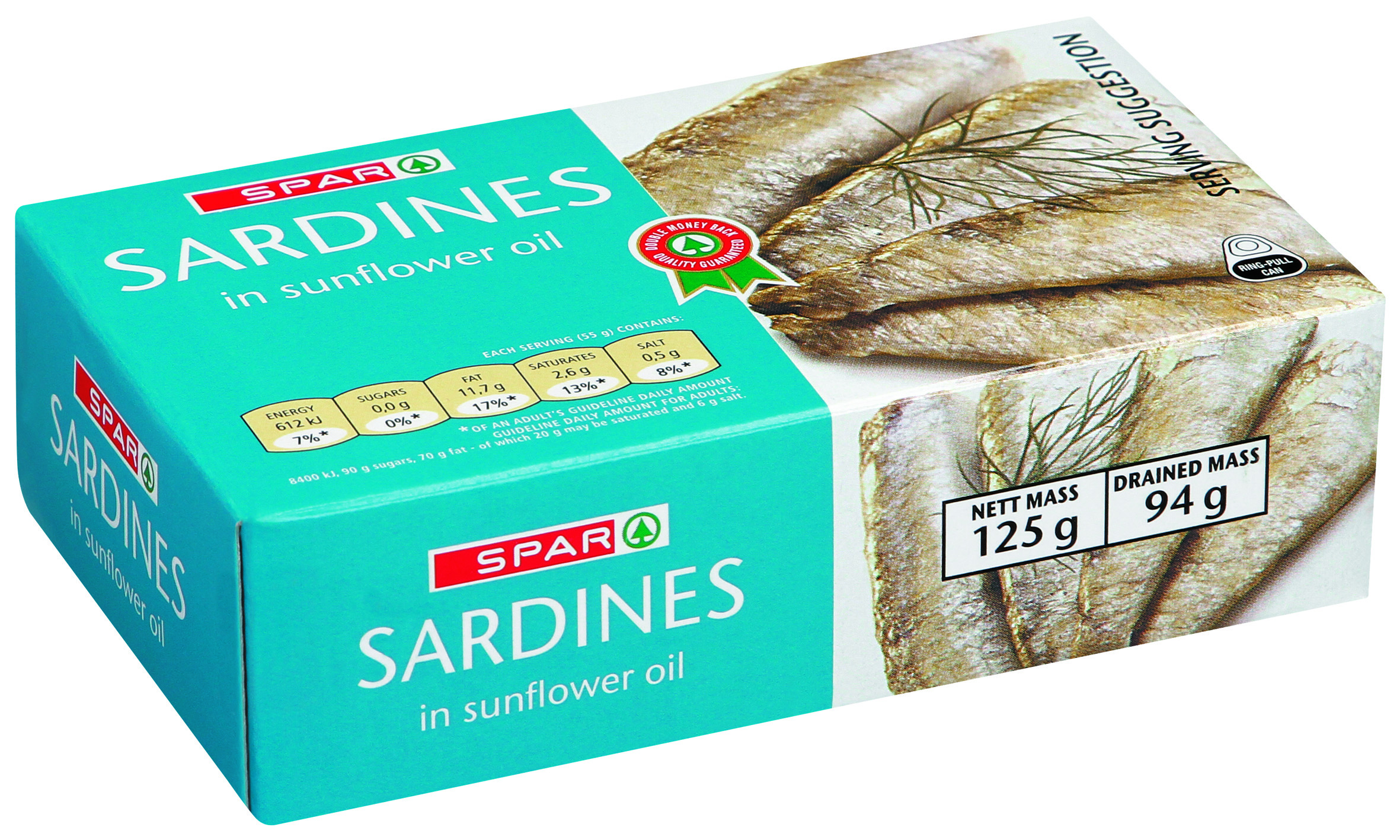 sardines in sunflower oil