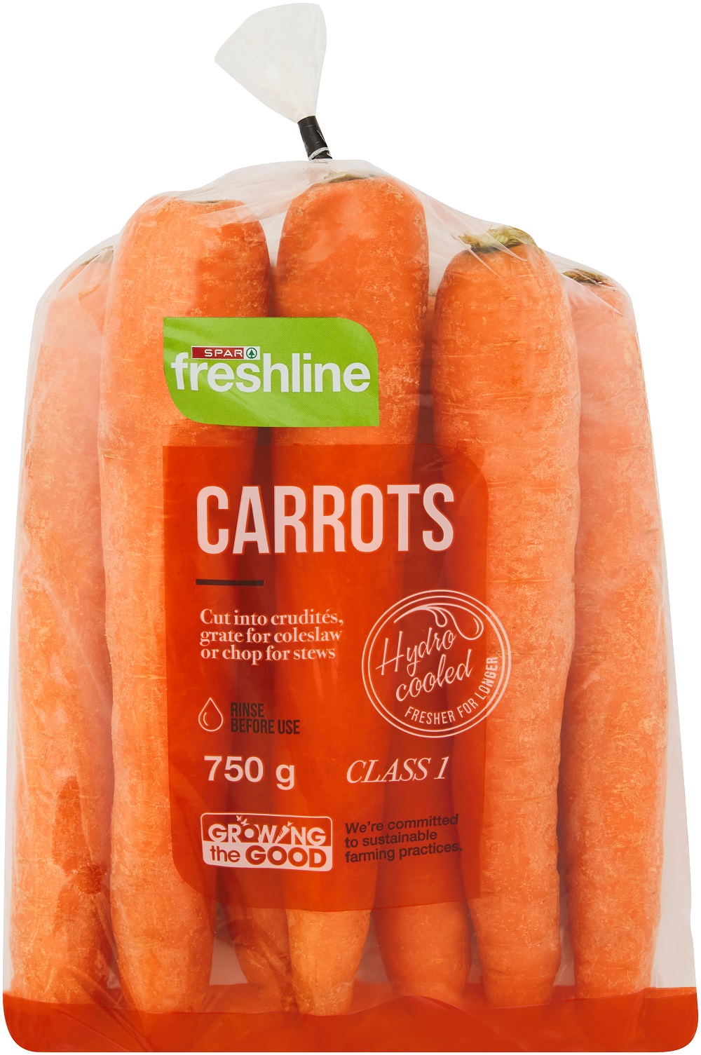 freshline carrots 750g