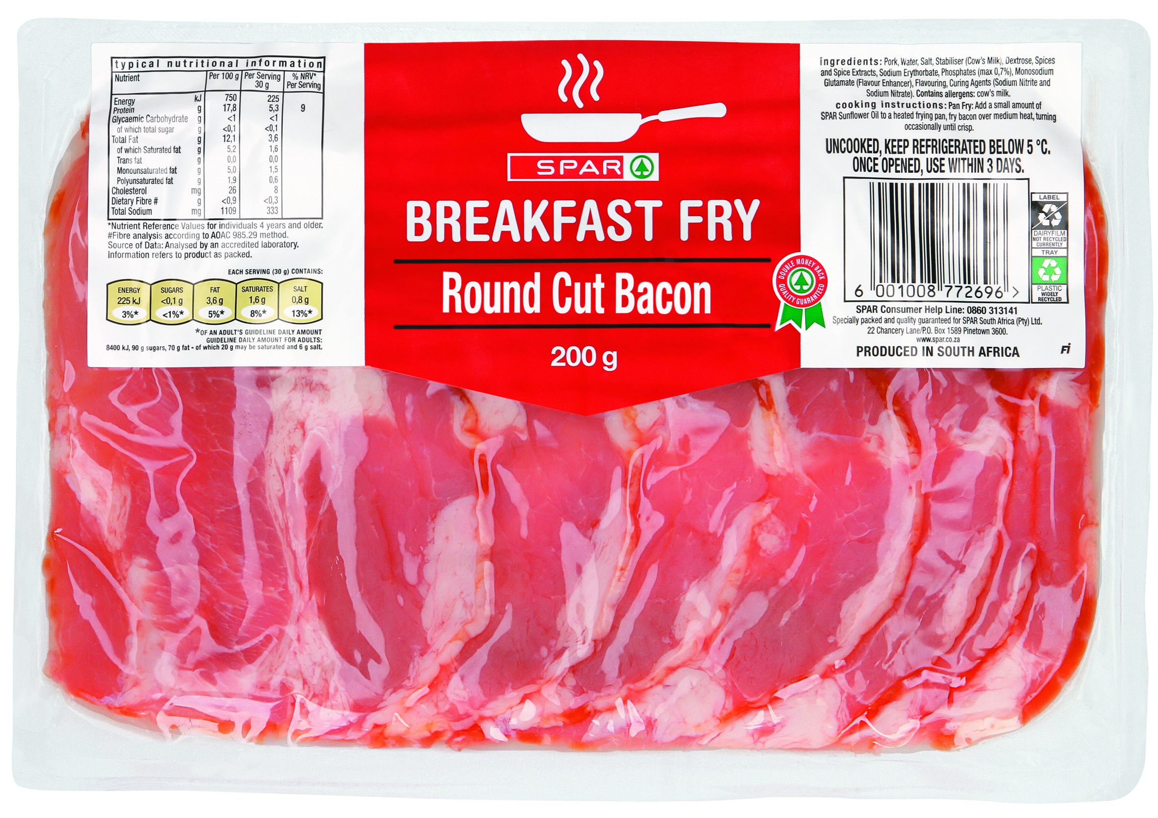 breakfast fry - round cut bacon