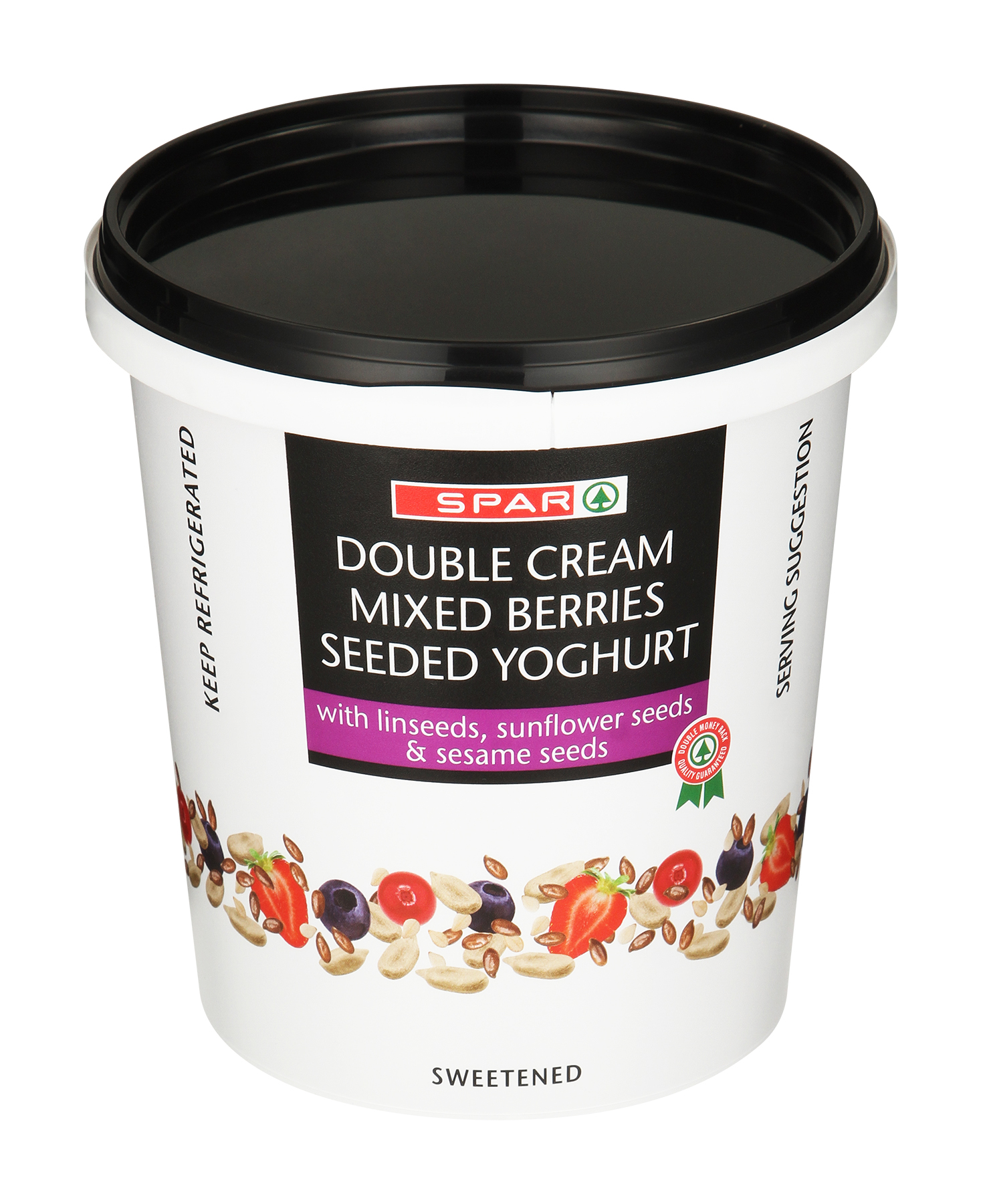 double cream - mixed berries seeded yoghurt