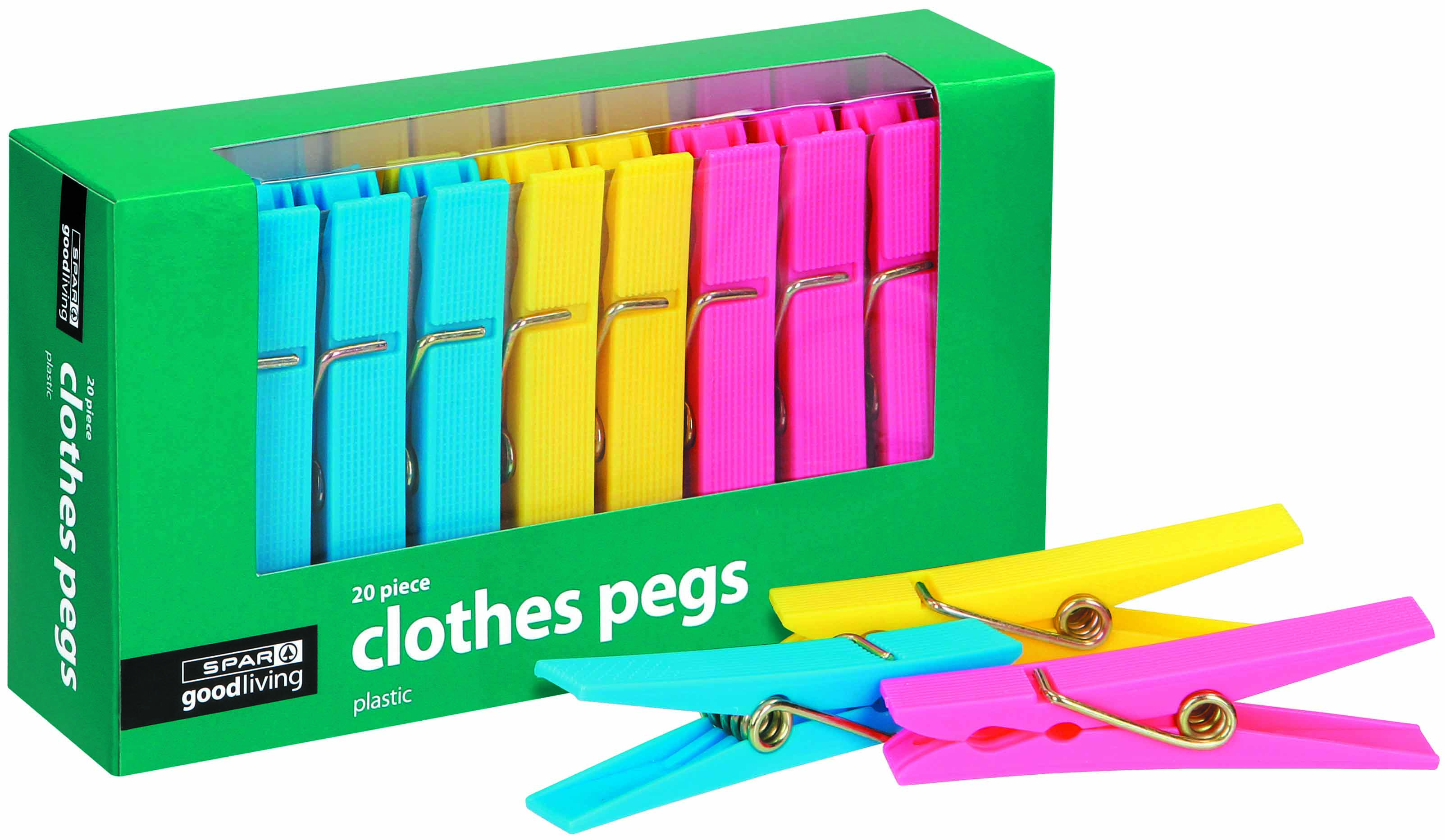 clothes pegs plastic 20 piece