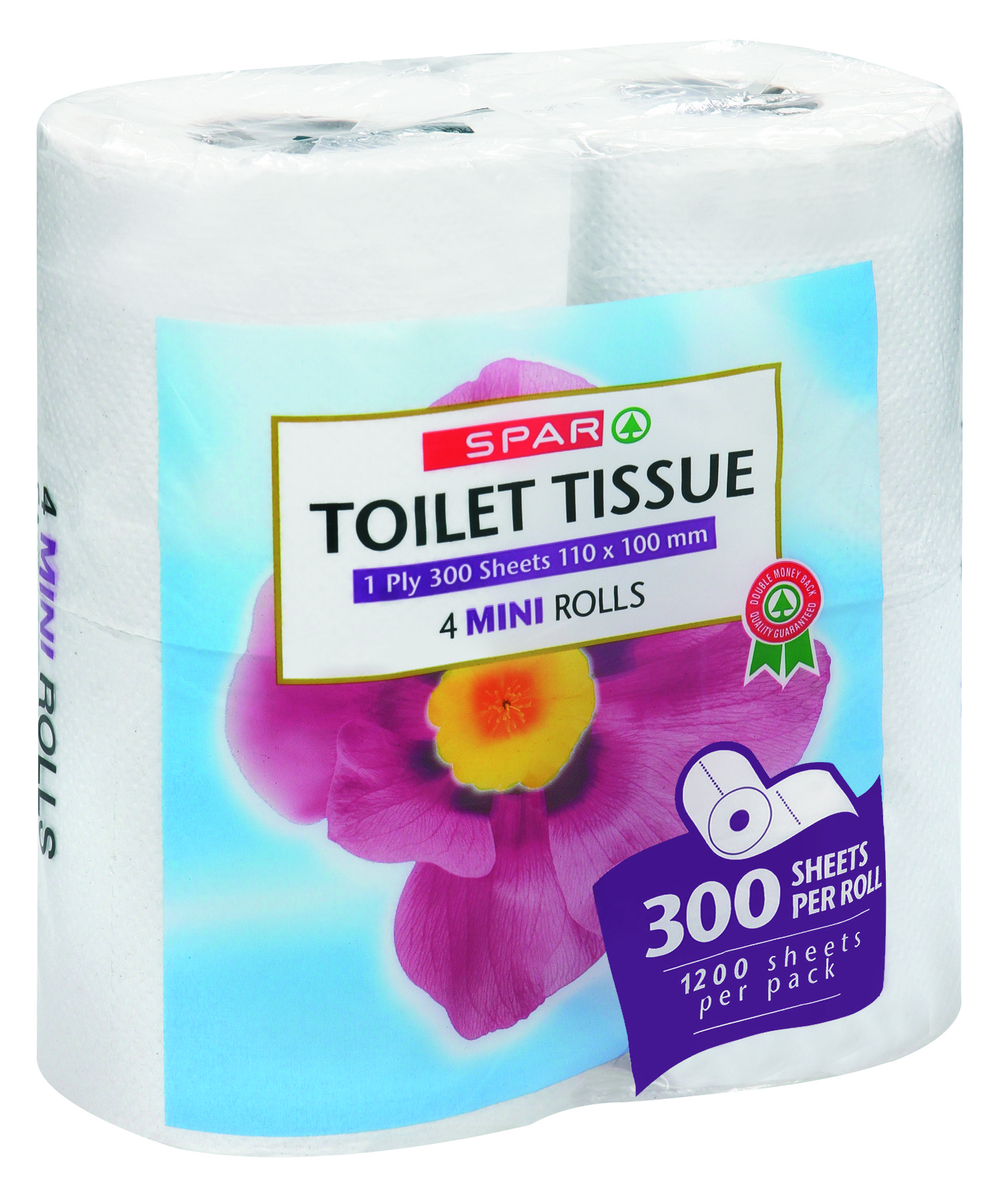 toilet rolls 1 ply mini 300 sheets