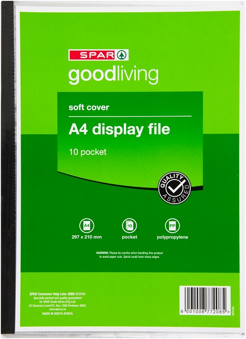 display file a4 (10 pocket) - soft cover 
