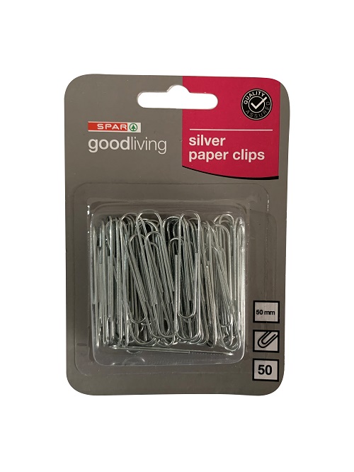 paper clips - silver (50mm) - 50 piece