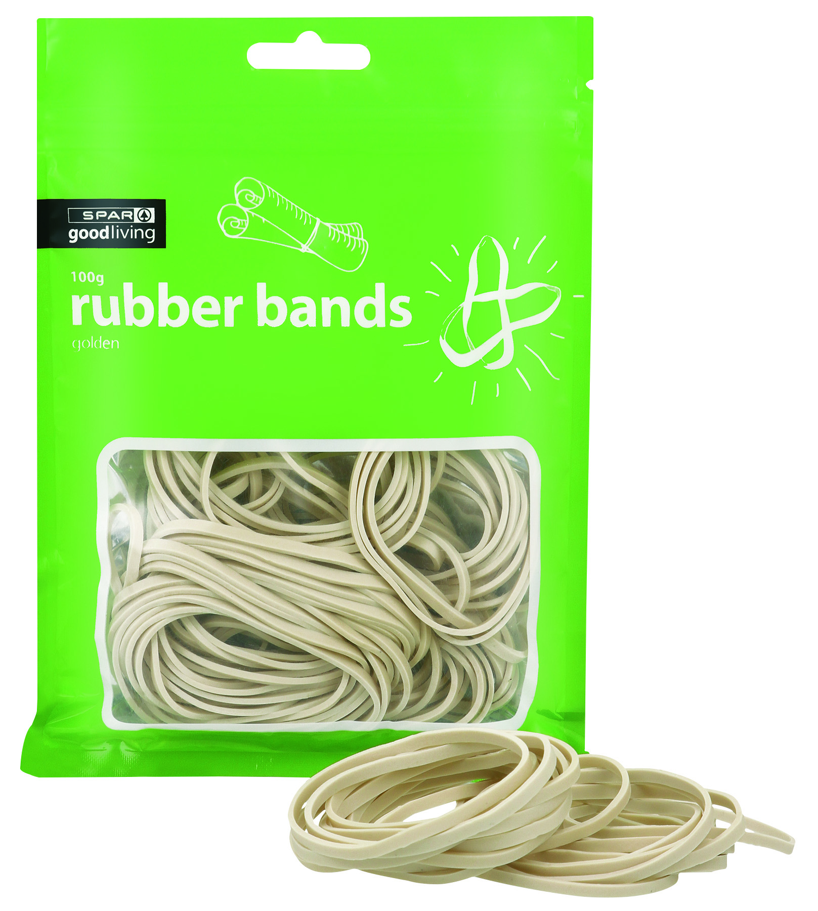 rubber bands - coloured (100g) 