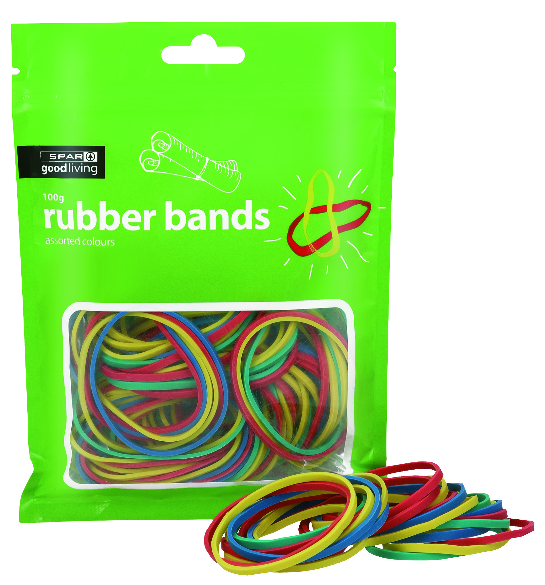 rubber bands - golden colour (100g) 