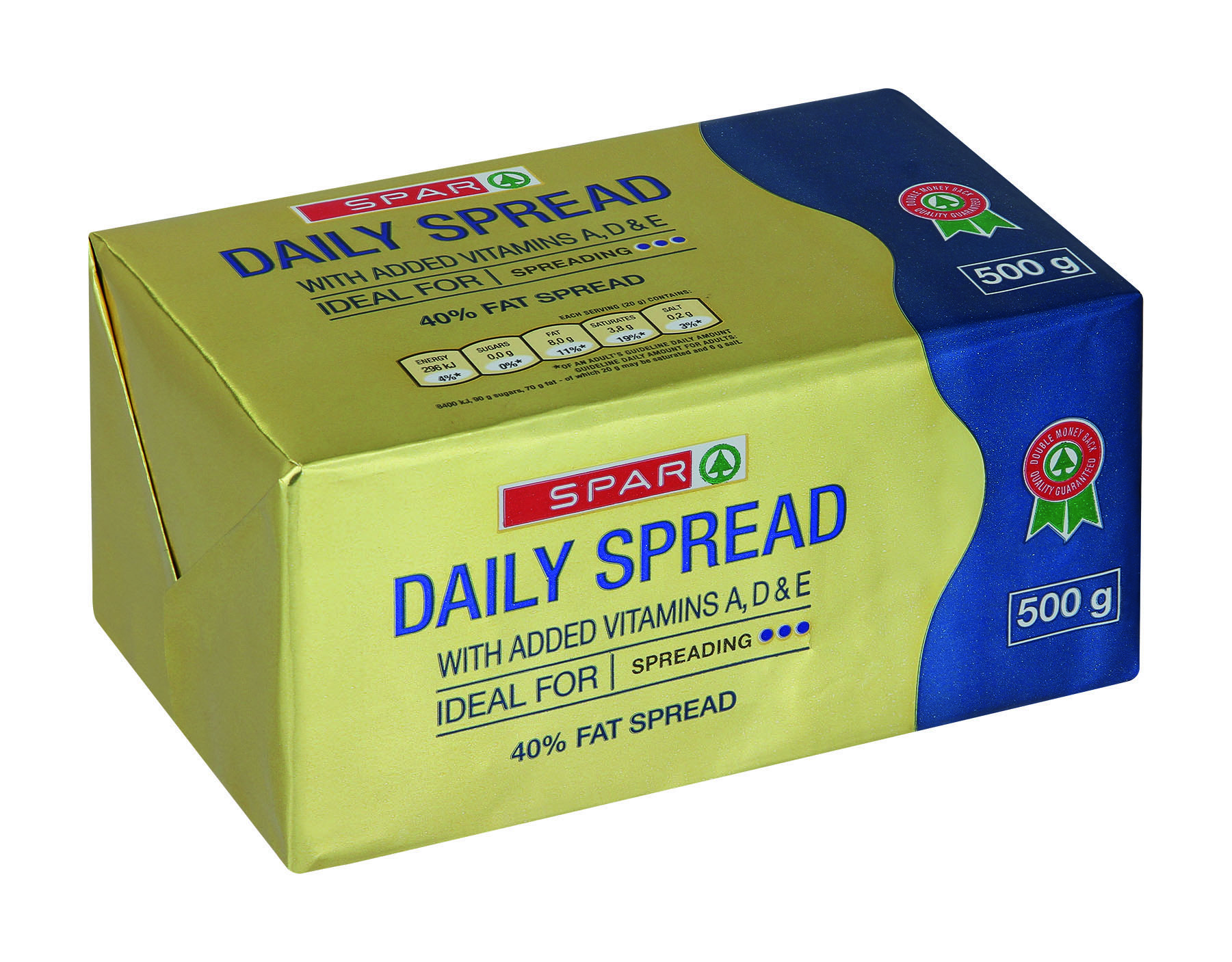 daily spread 40 % fat spread brick